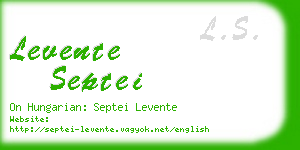 levente septei business card